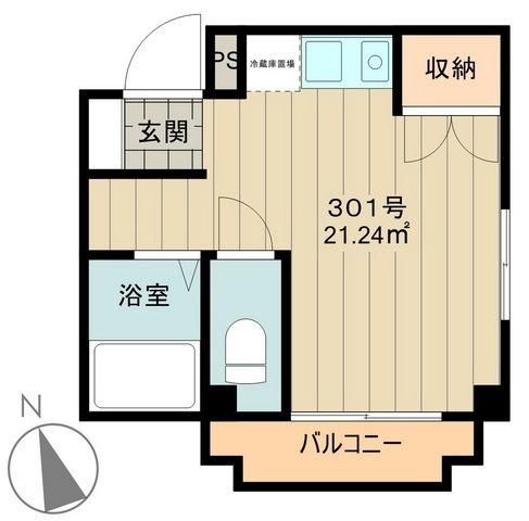 【立川市富士見町のマンションの間取り】