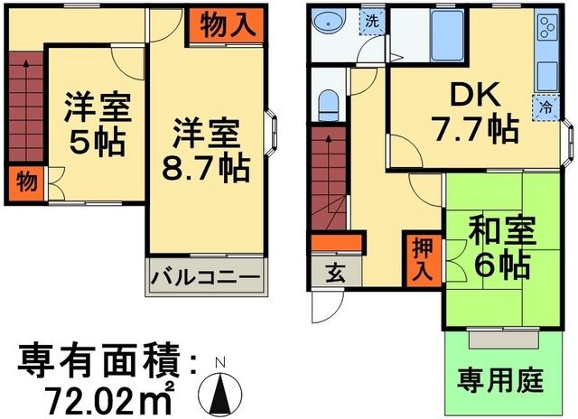 【ラメール５号棟の間取り】