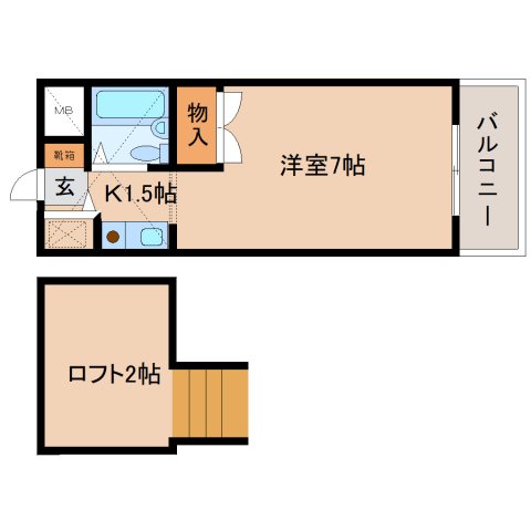 シティパレス佐保川P-7の間取り