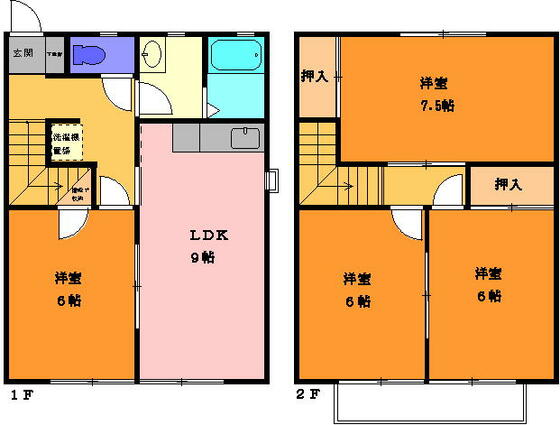 コンホール多米　Ａ棟の間取り