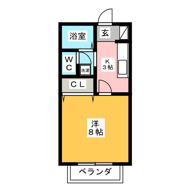 プレステージＫＥ　IIの間取り