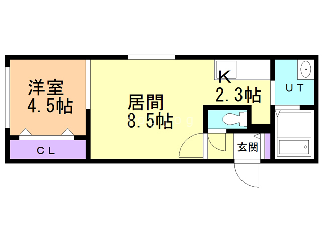 札幌市西区西町南のマンションの間取り