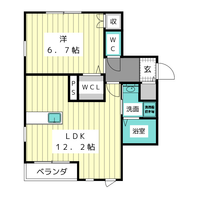 Ｈｅｂｅｌ　Ｍａｉｓｏｎ　西山の間取り