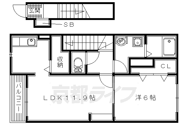 ソレイユ大峰の間取り