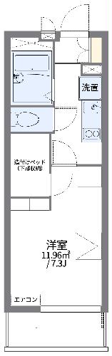 レオパレスナカダの間取り