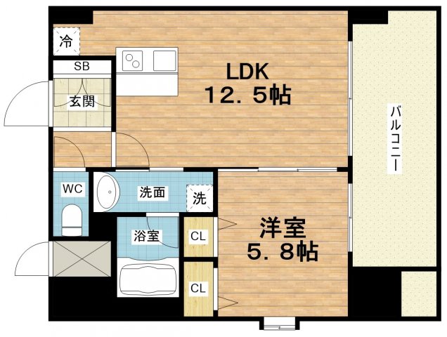 プレジオ難波WESTの間取り