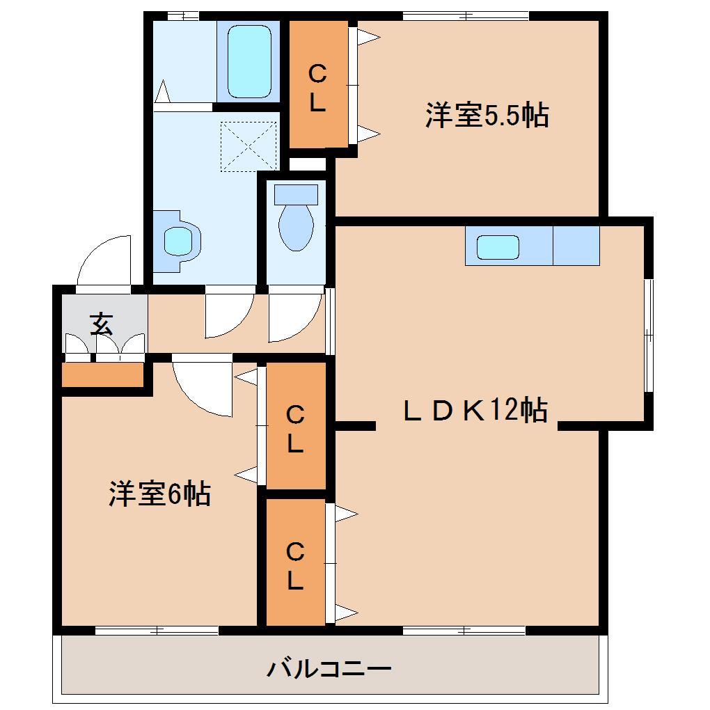 トレステーラ東中津ヴィラの間取り