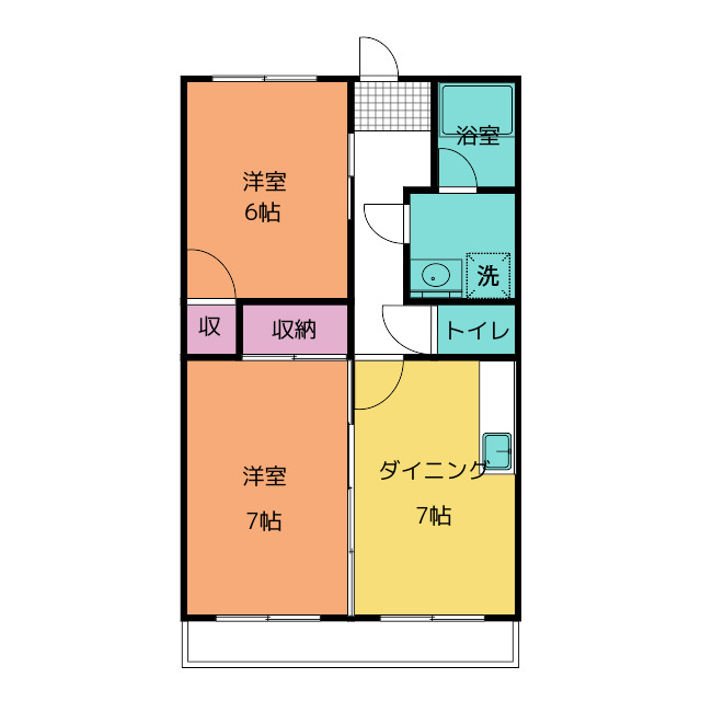 エステート南山　ＴＳ‐２の間取り