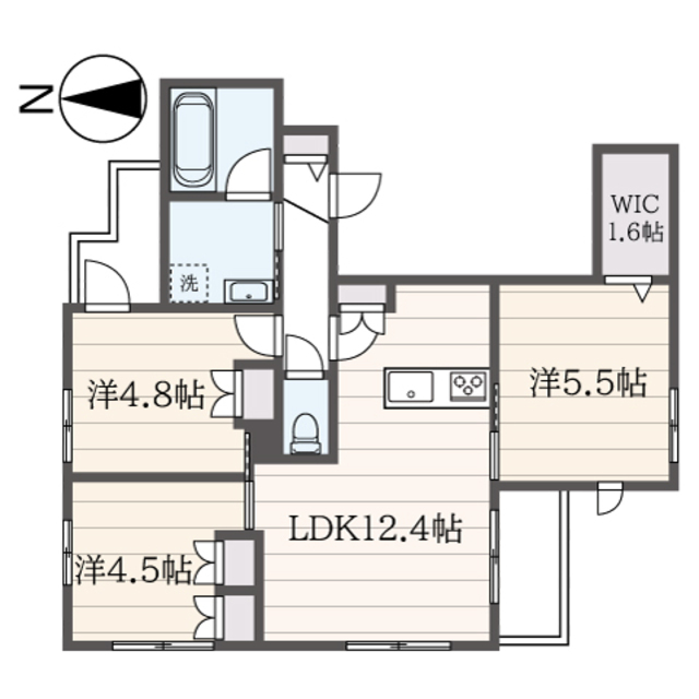 大和市大和東のマンションの間取り