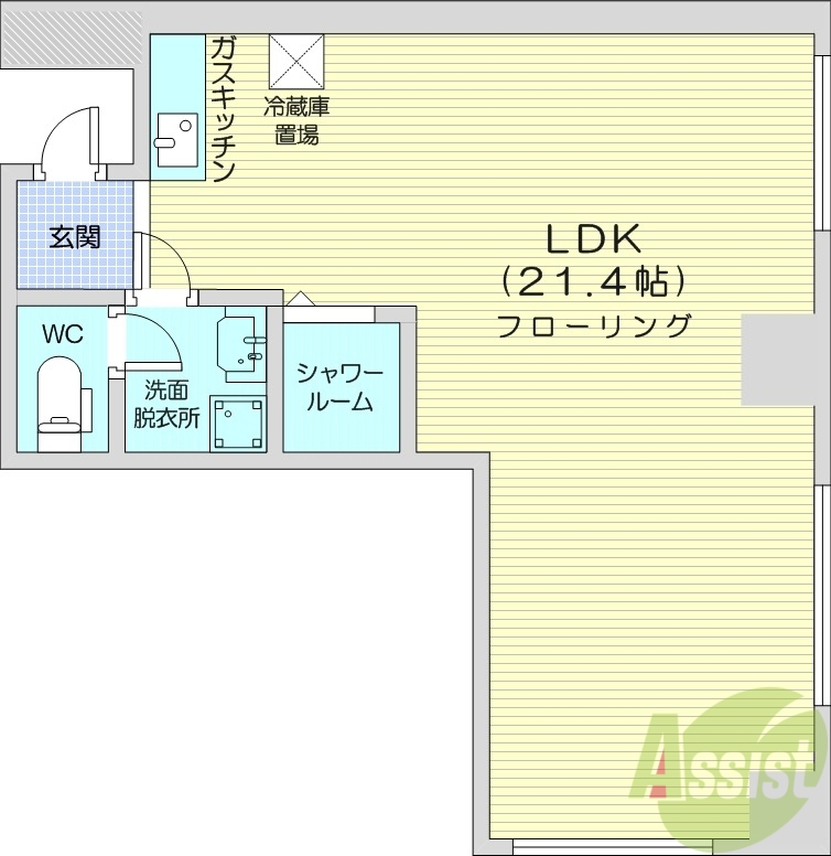ロジェ札幌25の間取り