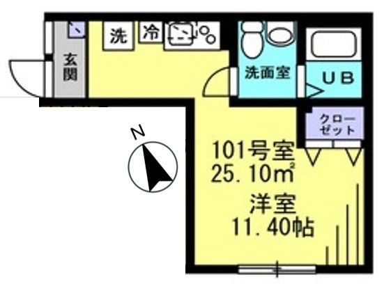 alcasa東大井の間取り写真