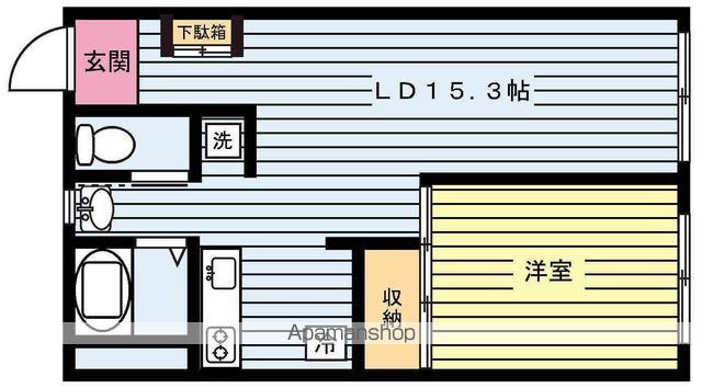 京急大師線 鈴木町駅 徒歩6分 4階建 築42年の間取り写真