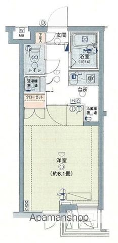 京王井の頭線 高井戸駅 徒歩8分 3階建 築21年の間取り写真