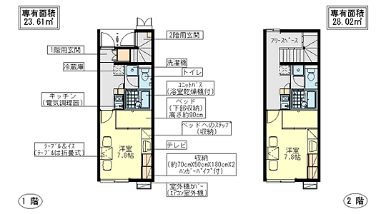 コンフォールの間取り