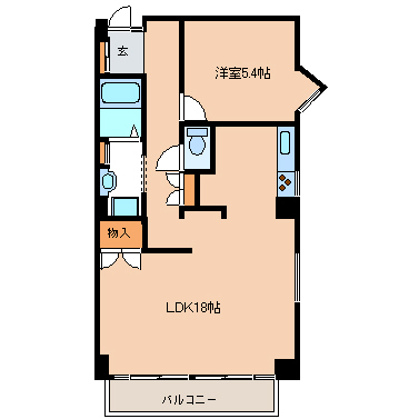 【江戸川区西葛西のマンションの間取り】