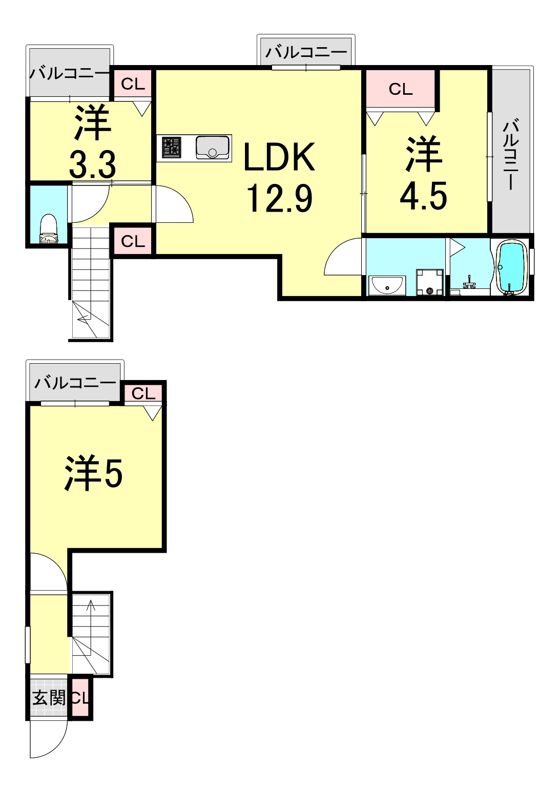 グルーブメゾン歌敷山の間取り