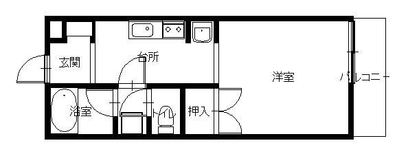 ベイハウス西山の間取り