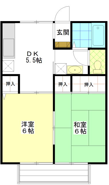 セジュール八浜_間取り_0