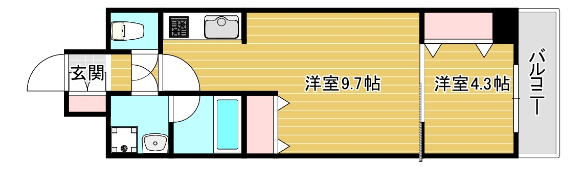 スプランディッド堀江の間取り