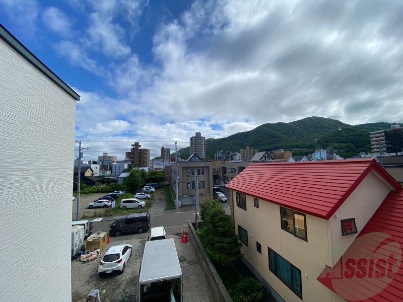 【札幌市中央区南十七条西のアパートの眺望】