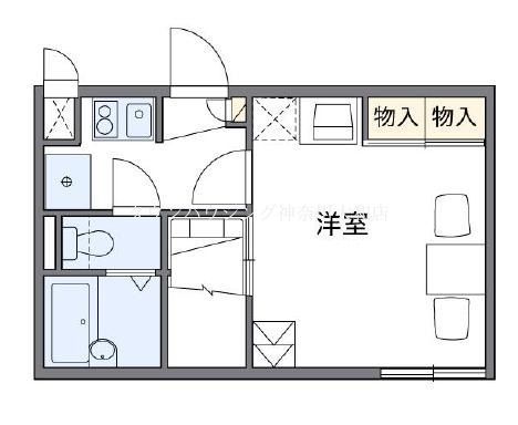 大和市下和田のアパートの間取り