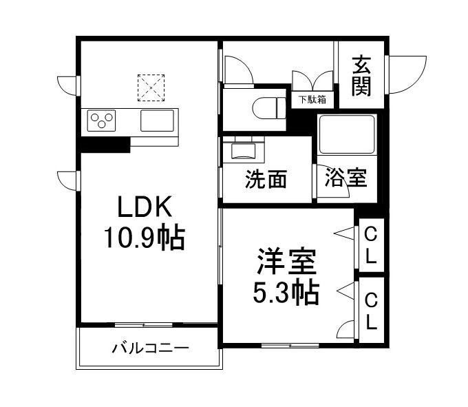 シャーメゾン　くらがり坂の間取り