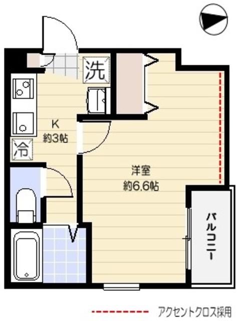 練馬区田柄のマンションの間取り