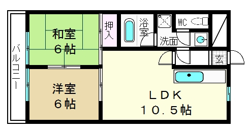 ホワイトコーポヤマグチの間取り