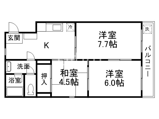 サンマンションナリマチの間取り