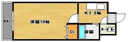 【福岡市博多区築港本町のマンションの間取り】