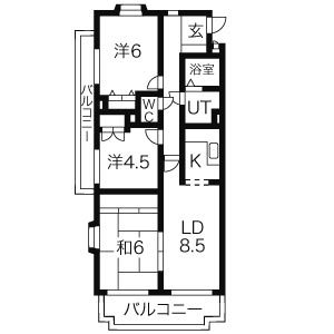 グランドメゾン庄内通の間取り