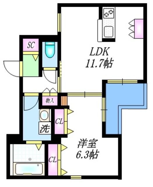 サンライズ下北沢の間取り