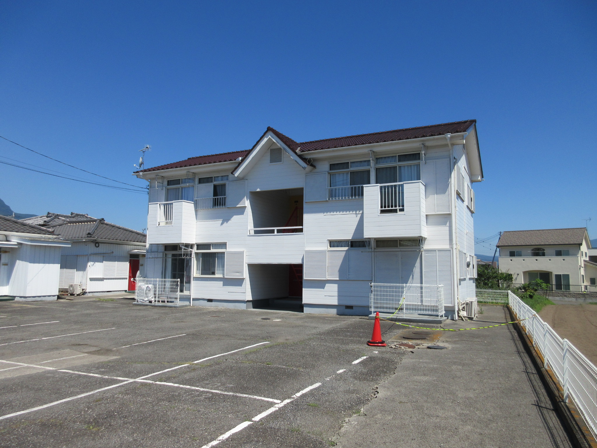 渋川市有馬のアパートの建物外観