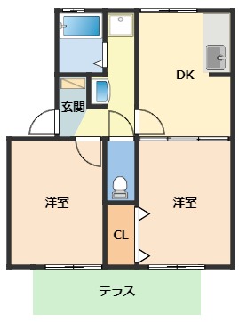 グリーンハイツＮＡＫＡの間取り