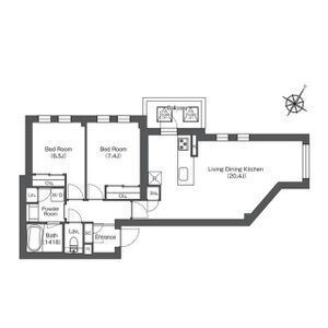 ミレーネ芦屋東山の間取り