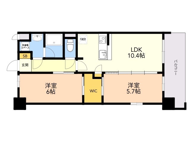 【Ｓ－ＲＥＳＩＤＥＮＣＥ博多駅南ａｆｆｏｒｄの間取り】