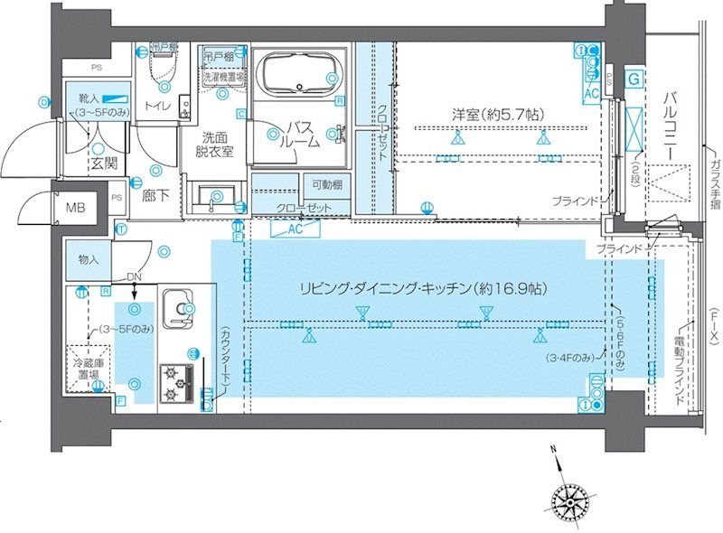 ZOOM広尾の間取り