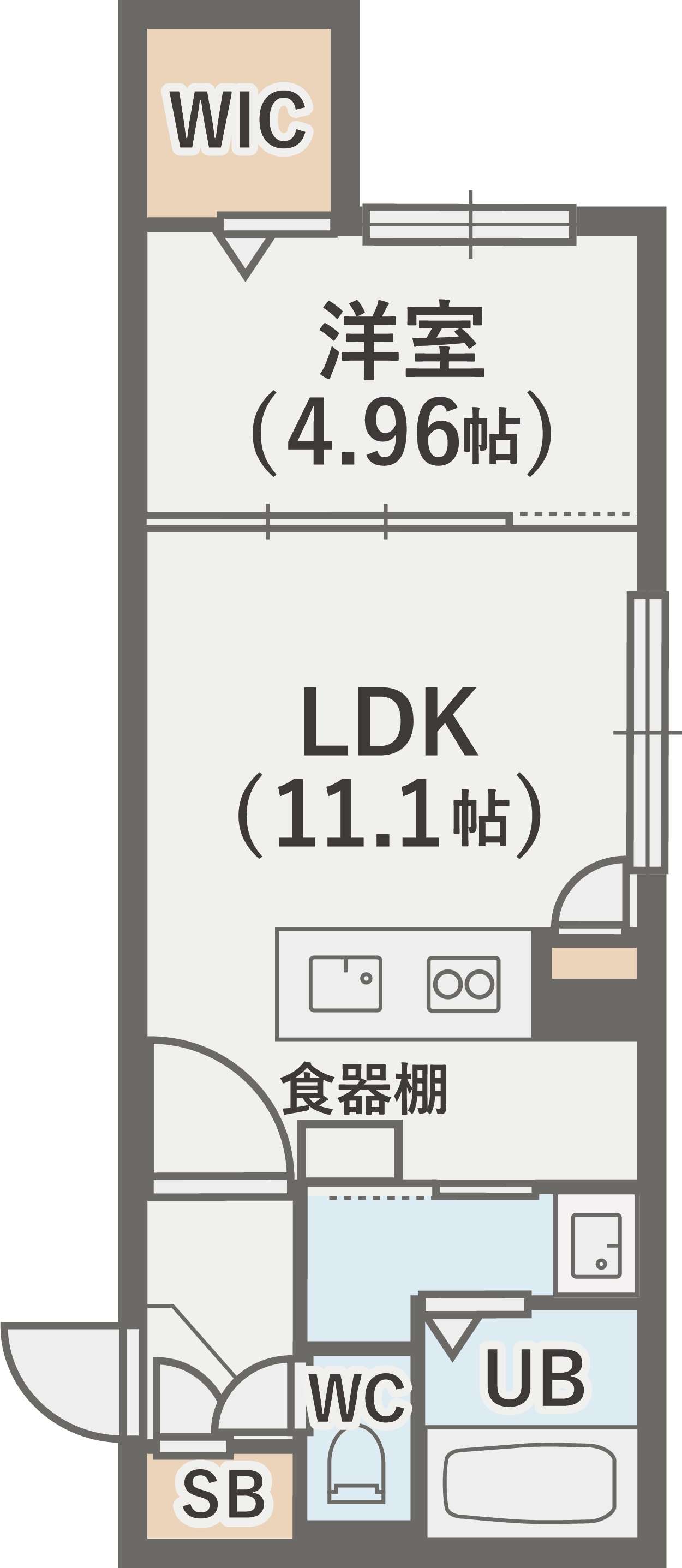 ビッグレジデンス中の島の間取り