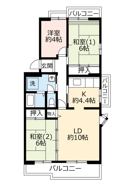 ＵＲ金剛の間取り