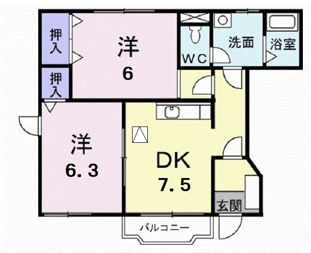 セントラル　ヤマナカの間取り