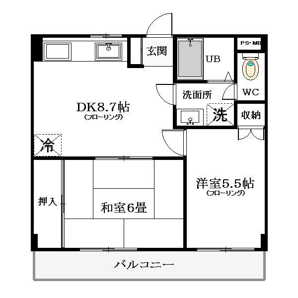 ベイガーデンハヤシの間取り