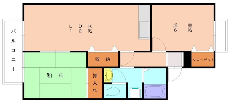 セジュールS214の間取り