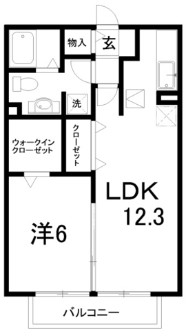 リヴェール北御座の間取り