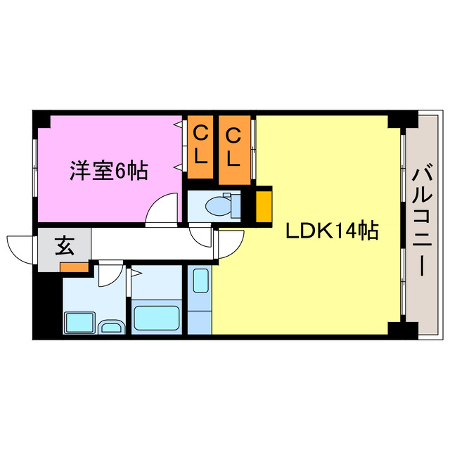 シャンセ虫生野の間取り