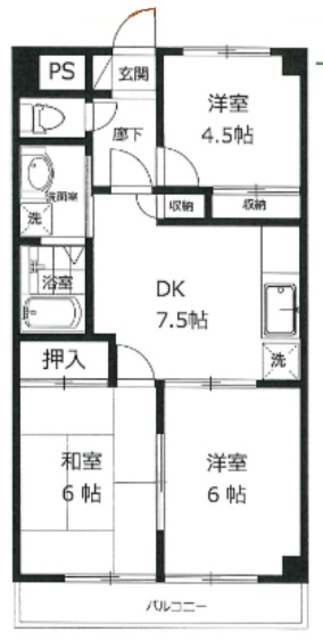 パークヒルズ東所沢の間取り