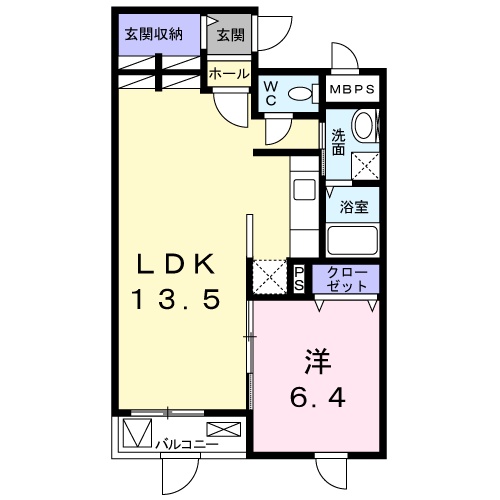 神戸市西区伊川谷町潤和のマンションの間取り