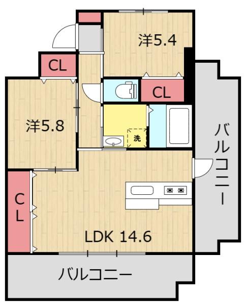 Ｊ．ｆｅｅｌ高千穂通の間取り