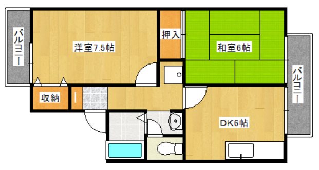 【ナトゥーラ西賀茂の間取り】