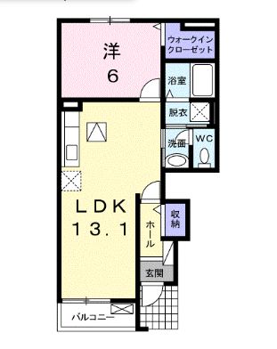 【綾歌郡綾川町萱原のアパートの間取り】