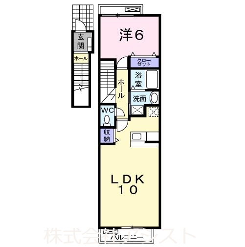 田川市大字伊田のアパートの間取り